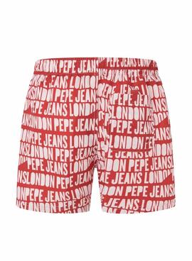 Bañador Pepe Jeans  AO Logo rojo para hombre 