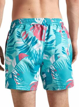 Bañador Pepe Jeans Leaf  turquesa para hombre 