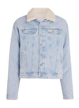 Cazadora Tommy Jeans Mom Clasics  Denim Para Mujer