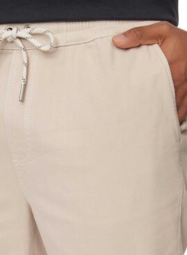 Pantalón Pepe Jeans Pull On Beige Para Hombre