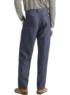 Pantalón Pepe Jeans Pleated Azul Para Hombre