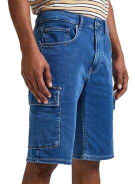 Bermuda Pepe Jeans Relaxed  azul para hombre 