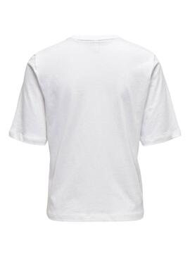 ONLDORTE LIFE BOXY S/S DOG TOPWhite Bikini
