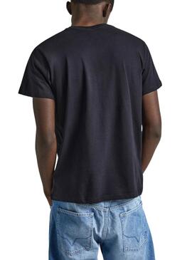 Camiseta Pepe Jeans Eggo negro para hombre 