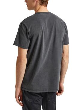 Camiseta Pepe Jeans Jacko Negro Para Hombre