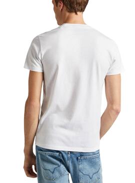 Camiseta Pepe Jeans Count Blanco Para Hombre