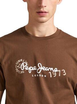 Camiseta Pepe Jeans Camille Marrón Para Hombre