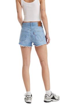 Shorts Levis 501  Denim Claro Para Mujer