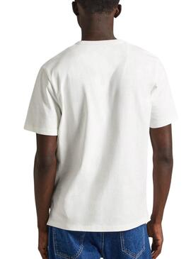 Camiseta Pepe Jeans Cedric Blanco Para Hombre