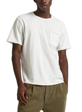 Camiseta Pepe Jeans Carrinson Blanco Para Hombre