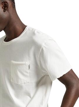 Camiseta Pepe Jeans Carrinson Blanco Para Hombre