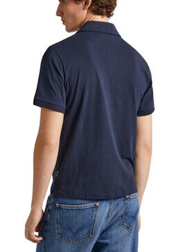 Polo Pepe Jeans Harper Marino Para Hombre