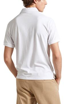 Polo Pepe Jeans Harper Blanco Para Hombre