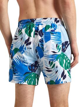Bañador Pepe Jeans Leaf Azul Para Hombre