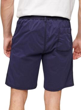 Bermuda Superdry Walk Marino Para Hombre