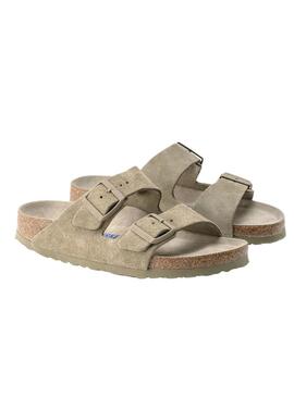 Sandalias Birkenstock  Arizona Soft verde para mujer