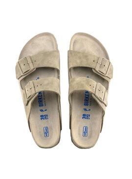 Sandalias Birkenstock  Arizona Soft verde para mujer