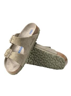 Sandalias Birkenstock  Arizona Soft verde para mujer