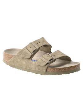 Sandalias Birkenstock  Arizona Soft verde para mujer