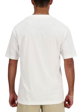 Camiseta New Balance Essentials blanco para hombre