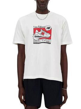 Camiseta New Balance Relaxed Blanco Para Hombre