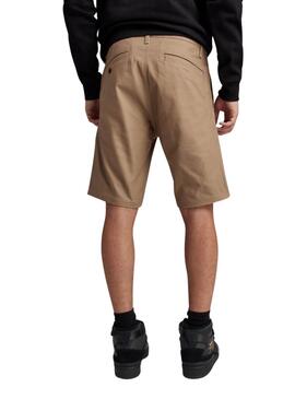 Bermuda G-Star Beige Broson 2.0 Slim Chino para Hombre
