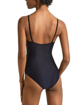 Bañador Pepe Jeans Wave Knot Negro Para Mujer