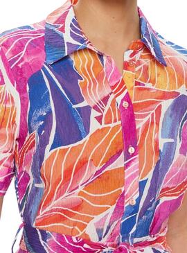 Vestido Vila Vilimia Midi Estampado Para Mujer