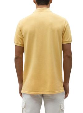 Polo Ecoalf Ted amarillo para hombre