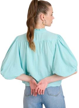 Blusa Naf Naf Barbula verde para mujer