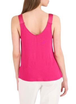 Camiseta Naf Naf Sofía rosa para mujer