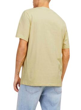 Camiseta Jack and Jones Summer amarillo para hombre