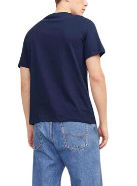 Camiseta Jack and Jones Summer azul para hombre