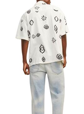 Camisa Jack and Jones Noto blanco para hombre