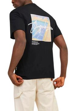Camiseta Jack and Jones Raruba negro para hombre