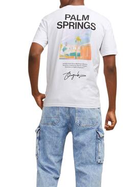 Camiseta Jack and Jones Raruba blanco para hombre