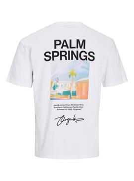 Camiseta Jack and Jones Raruba blanco para hombre