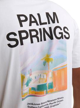 Camiseta Jack and Jones Raruba blanco para hombre