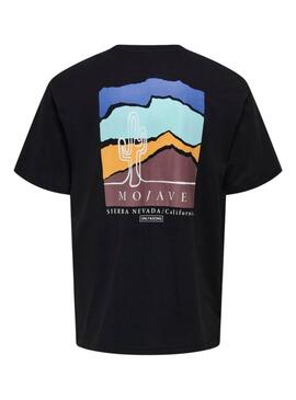 Camiseta Only and Sons Keane negro para hombre