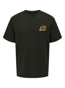 Camiseta Only and Sons Keane verde para hombre