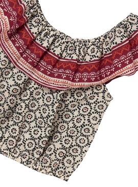 Top Mayoral etnico multicolor para niña