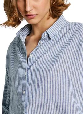 Camisa Pepe Jeans Marce azul para mujer