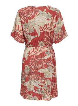 Vestido Only Palina rojo para mujer