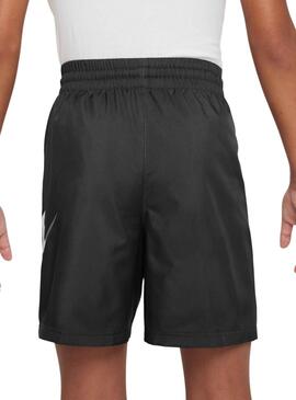 Bermuda Nike Woven negro para niño y niña