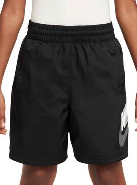 Bermuda Nike Woven negro para niño y niña