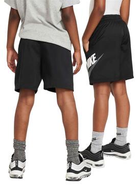 Bermuda Nike Woven negro para niño y niña