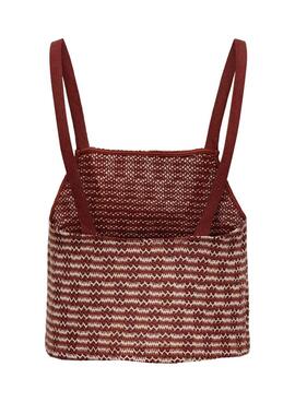 Top Only Tove rojo para mujer