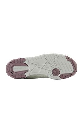 Zapatillas New Balance BB550 blanco y rosa para mujer