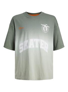 Camiseta Jack and Jones Jcocs verde para niño