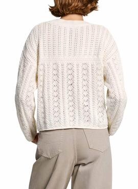 Jersey Pepe Jeans Isadora beige para mujer